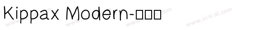 Kippax Modern字体转换